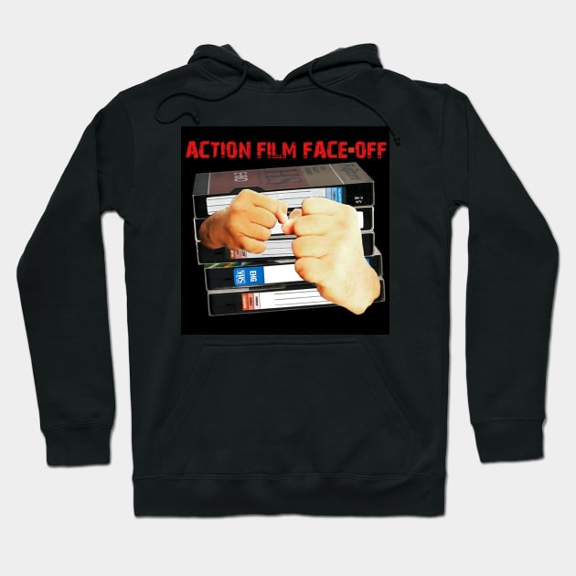 Action Film Face-Off Logo Hoodie by Longbox Crusade Network